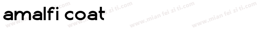 amalfi coat字体转换